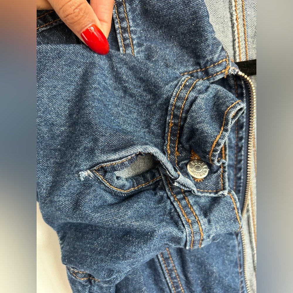 100% Cotton Denim Mini Dress - Picture 4 of 4